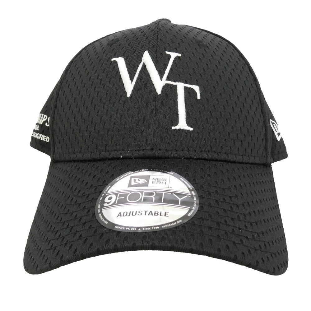 WTAPS ダブルタップス NEW ERA ニューエラ 25SS 251NENED-HT01 × NEWERA 9FORTY POLY MESH CAP ニューエラ ポリ メッシュ キャップ 帽子 X00 ブラック系 FREE【新古品】【未使用】【中古】