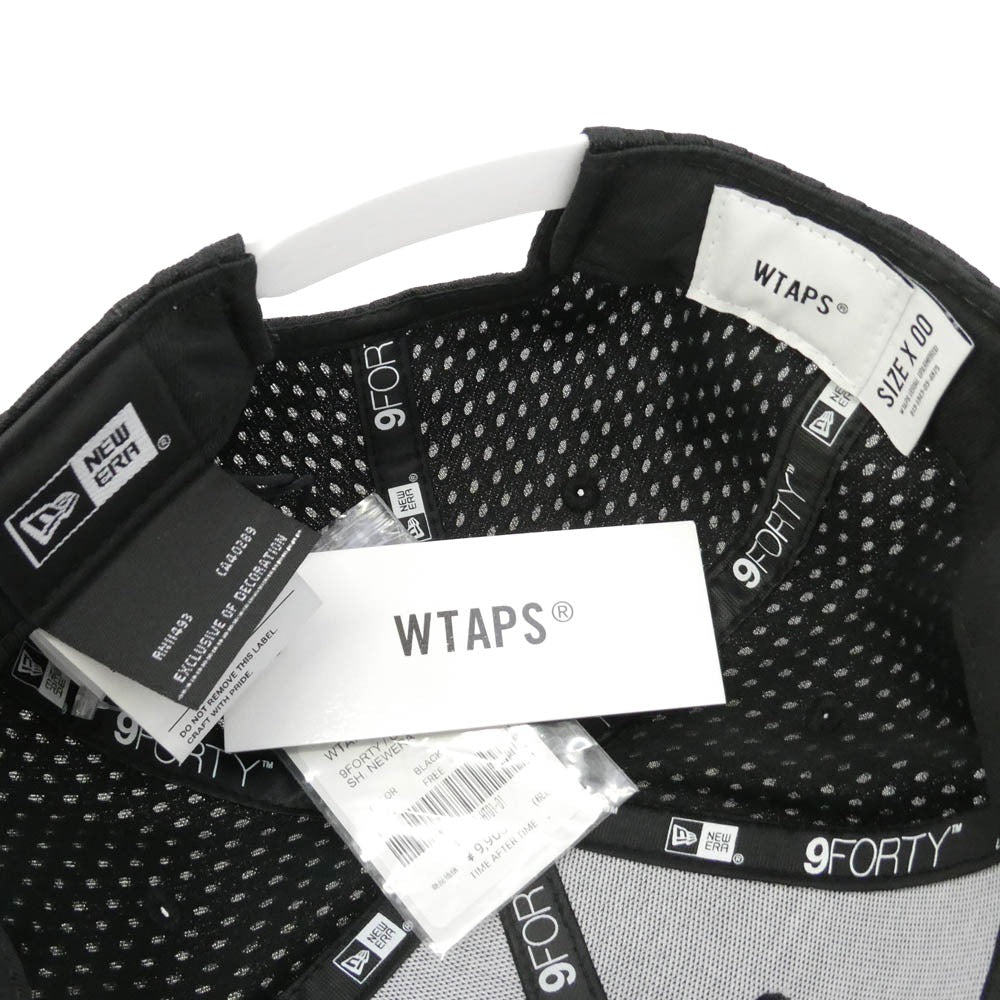 WTAPS ダブルタップス NEW ERA ニューエラ 25SS 251NENED-HT01 × NEWERA 9FORTY POLY MESH CAP ニューエラ ポリ メッシュ キャップ 帽子 X00 ブラック系 FREE【新古品】【未使用】【中古】