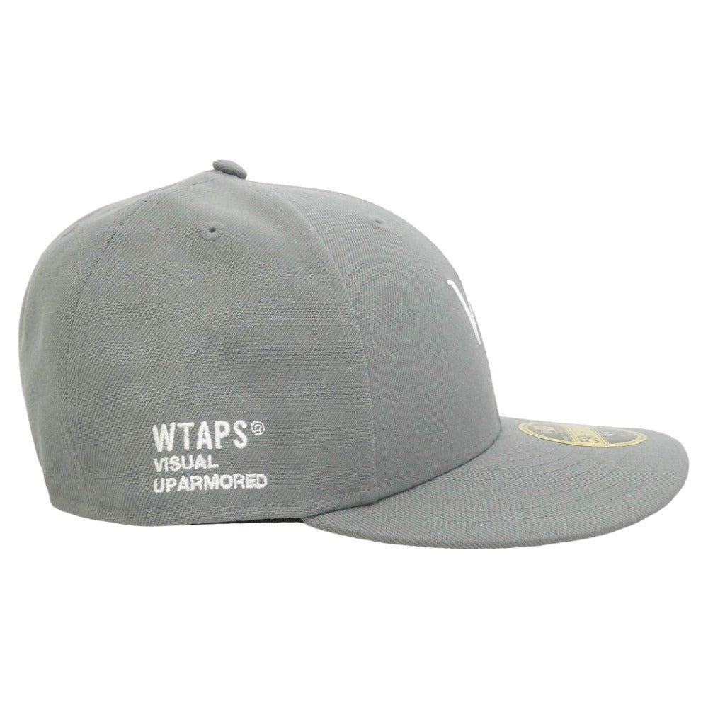 WTAPS ダブルタップス NEW ERA ニューエラ 25AW 252NENED-HT01 × NEW ERA 59FIFTY LOW PROFILE CAP POLY TWILL ニューエラ ロー プロファイル キャップ ポリ ツイル 帽子 X03 グレー系 59.6cm【新古品】【未使用】【中古】
