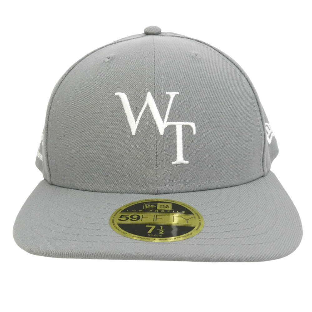 WTAPS ダブルタップス NEW ERA ニューエラ 25AW 252NENED-HT01 × NEW ERA 59FIFTY LOW PROFILE CAP POLY TWILL ニューエラ ロー プロファイル キャップ ポリ ツイル 帽子 X03 グレー系 59.6cm【新古品】【未使用】【中古】