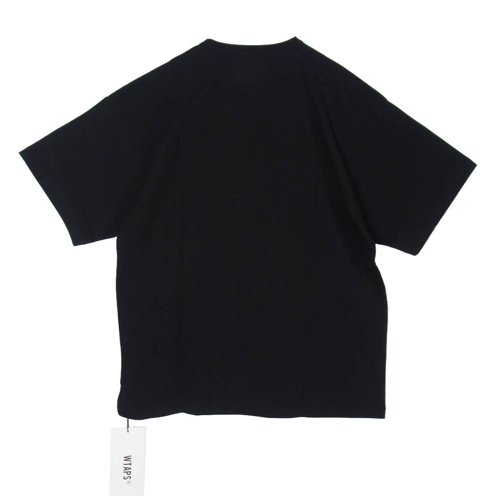 WTAPS ダブルタップス 24SS 241ATDT-CSM21 ACADEMY SS COTTON COLLEGE アカデミー ショートスリーブ コットン カレッジ Tシャツ 半袖カットソー X03 ブラック系 3【新古品】【未使用】【中古】