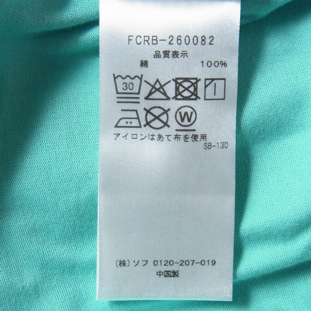 F.C.R.B. エフシーアールビー 26SS FCRB-260082 PRESS L/S TEE プレス バック アーム ロゴ 胸ポケット ロングスリーブ Tシャツ 長袖カットソー ライトブルー系 XL【極上美品】【中古】