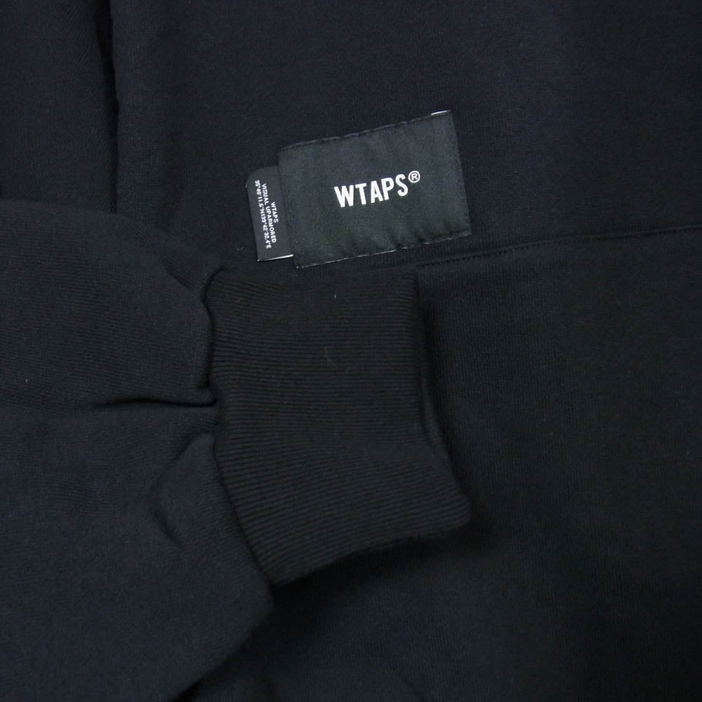 WTAPS ダブルタップス 25AW 252ATDT-HPM04S LLW HOODY COTTON ロゴ プリント コットン スウェット フーディー プルオーバー パーカー X03 ブラック系 3【新古品】【未使用】【中古】