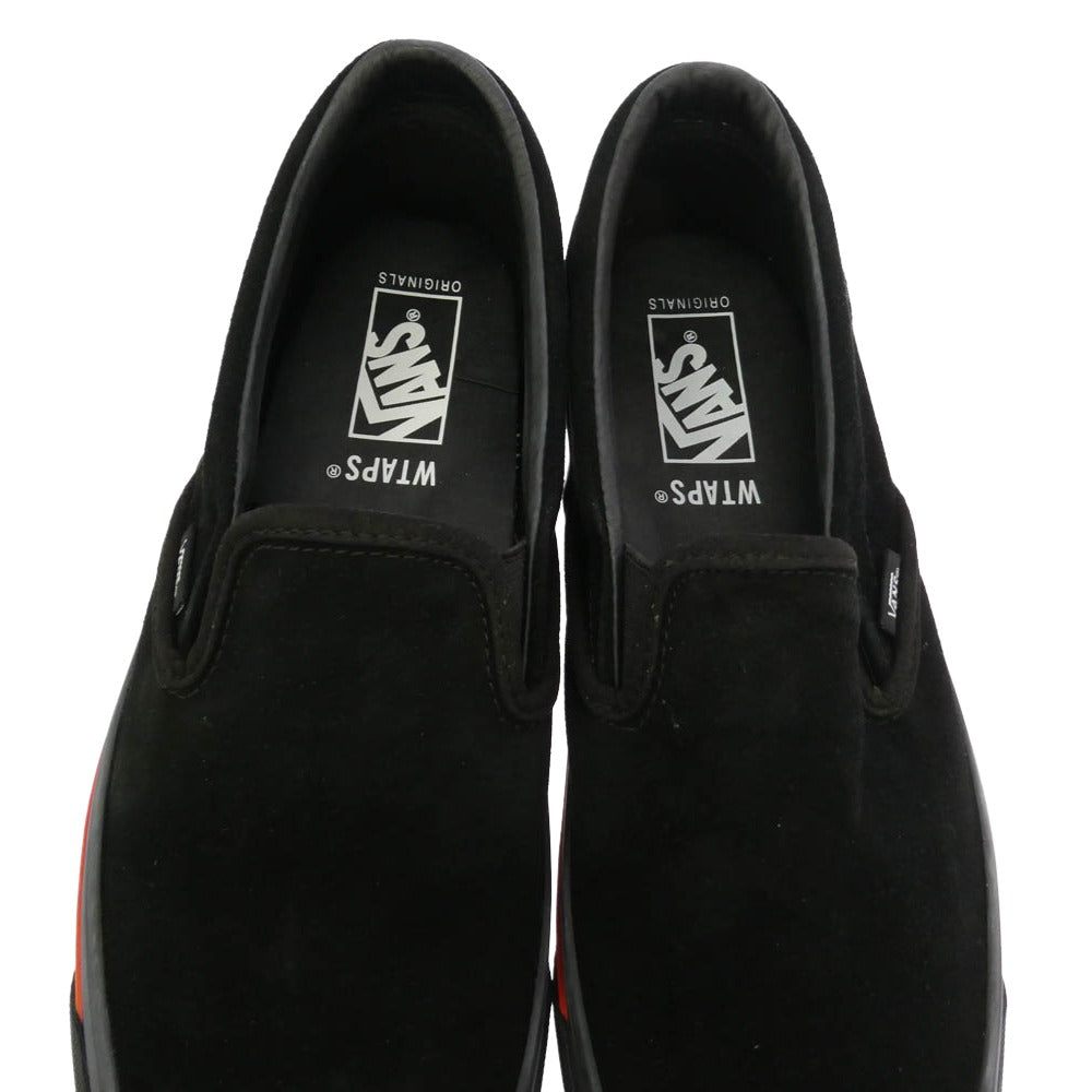WTAPS ダブルタップス VN0A45JK20E × Vans OG Classic Slip On LX Black バンズ OG クラシック スリッポン ローカットスニーカー ブラック系 オレンジ系 28cm【極上美品】【中古】