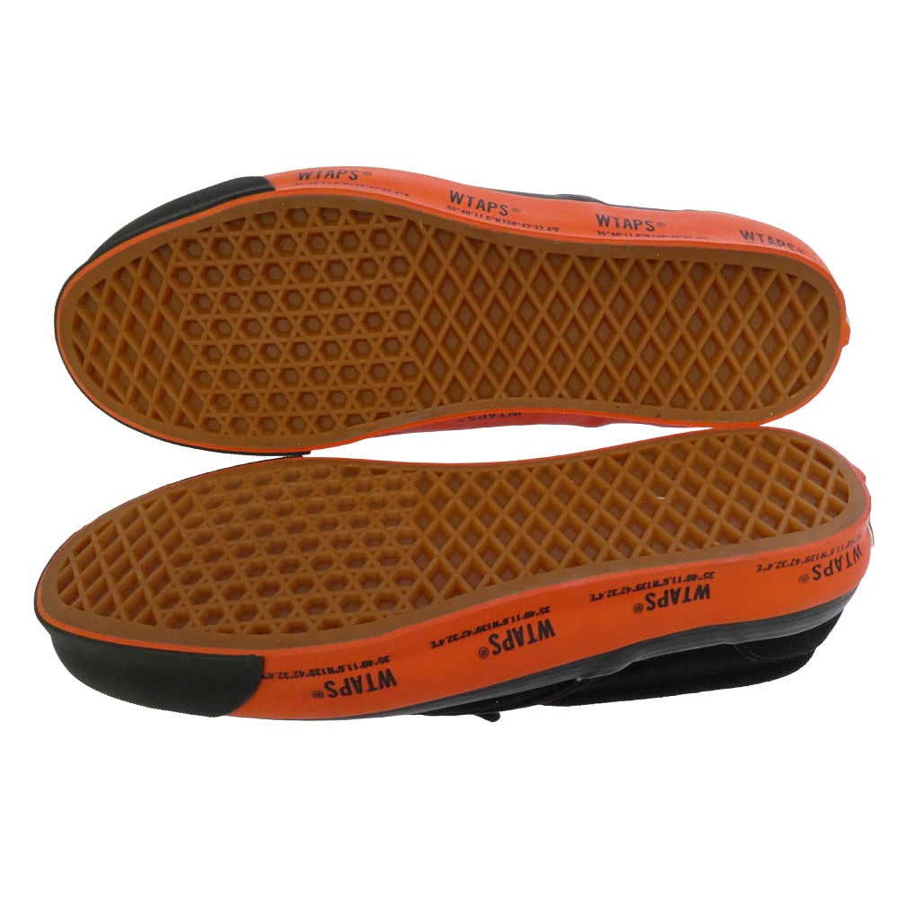 WTAPS ダブルタップス VN0A45JK20E × Vans OG Classic Slip On LX Black バンズ OG クラシック スリッポン ローカットスニーカー ブラック系 オレンジ系 28cm【極上美品】【中古】