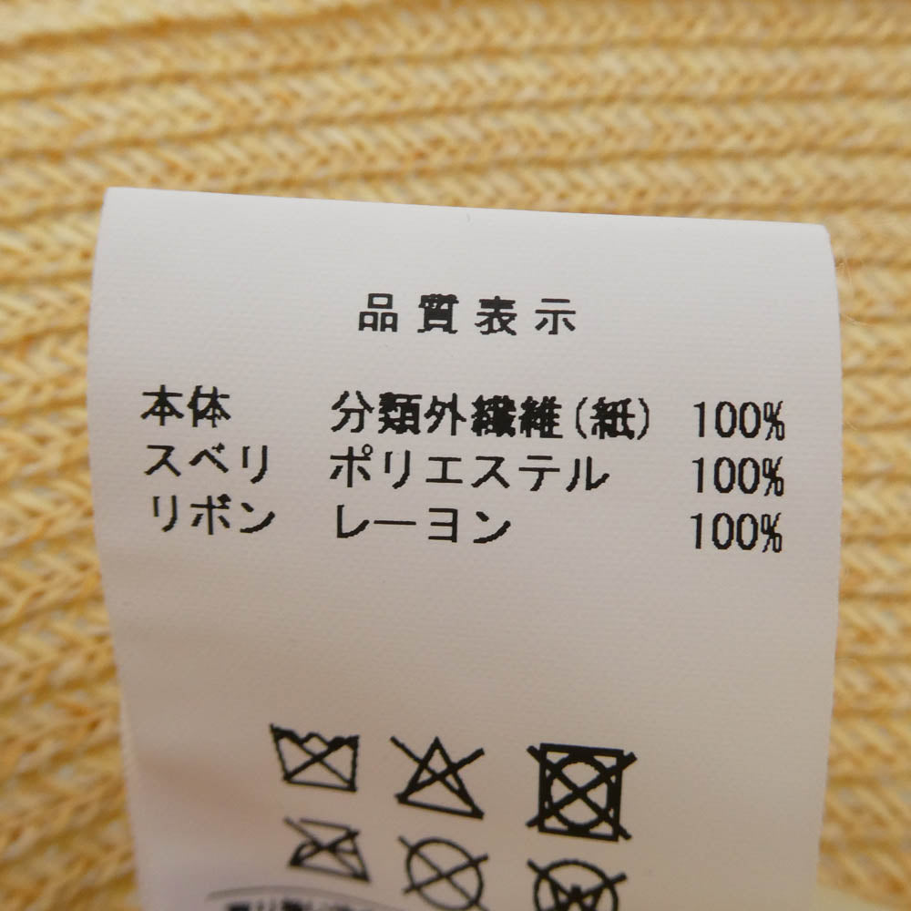 DESCENDANT ディセンダント 26SS 261MYDS-HT01 SEEP STRAW HAT シープ ストロー ハット 麦わら 帽子 ベージュ系 FREE【極上美品】【中古】