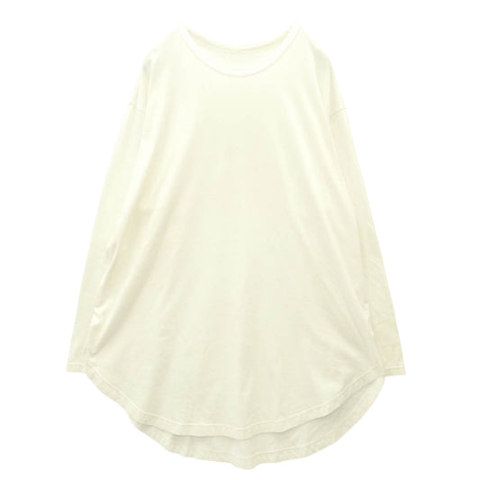 Yohji Yamamoto ヨウジヤマモト GA-T06-040 Ground Y COTTON JERSEY HEM ROUND JUMBO T-SHIRT LONG SLEEVES コットン天竺 ヘムラウンド ジャンボ 長袖 Tシャツ ホワイト系 3【中古】