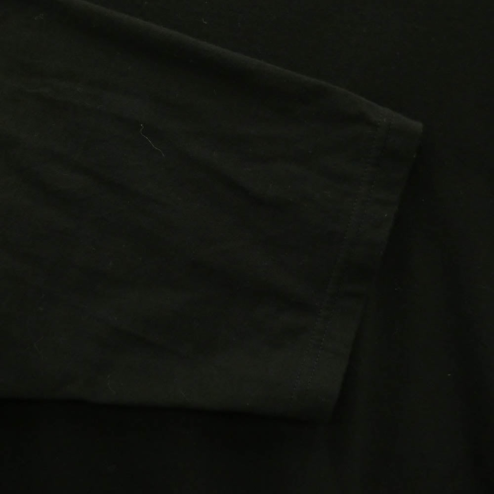 Yohji Yamamoto ヨウジヤマモト GA-T06-040 Ground Y COTTON JERSEY HEM ROUND JUMBO T-SHIRT LONG SLEEVES コットン天竺 ヘムラウンド ジャンボ 長袖 Tシャツ ブラック系 3【中古】