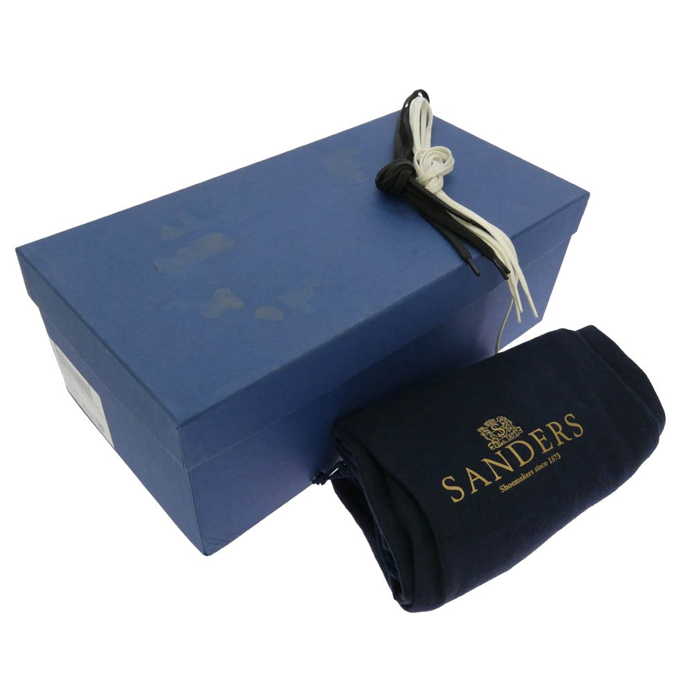 SANDERS サンダース URBAN RESEARCH アーバンリサーチ 2521-UM24 URBAN RESEARCH別注 MILITARY DERBY SHOE ミリタリー ダービー レザー シューズ ブラック系 EU8【中古】