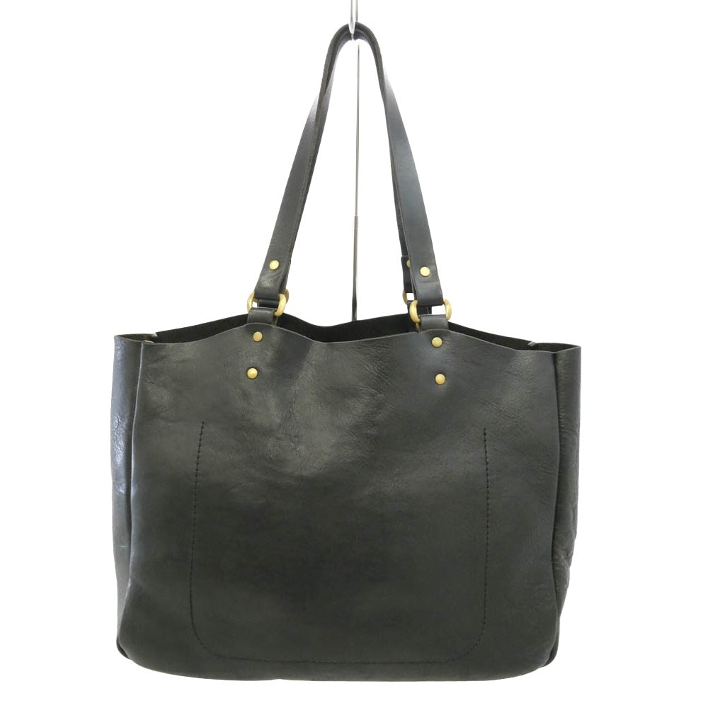 スロウ 4920003M Bono Width Type Leather Tote Bag ボーノ レザー トートバック ブラック系【中古】