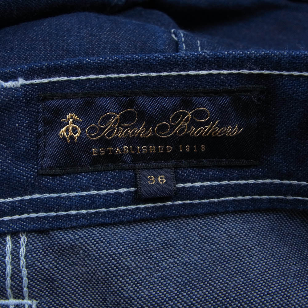 Brooks Brothers ブルックスブラザーズ 330002230 USA製 コットン ペインター デニム パンツ インディゴブルー系 36【中古】