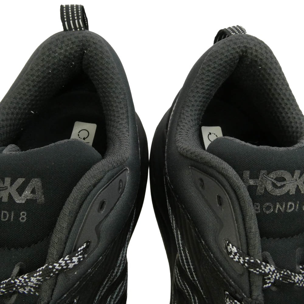 HOKA ONE ONE ホカ オネオネ 1155391 BONDI 8 TS CAGED ボンダイ 8 ローカット スニーカー ブラック系 30cm【中古】