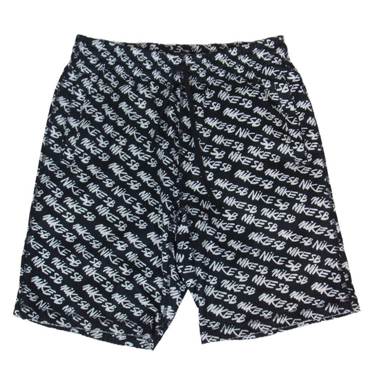 NIKE ナイキ 860139-010 DRI-FIT ロゴプリント ショーツ ショート ハーフ パンツ ブラック系 M【中古】