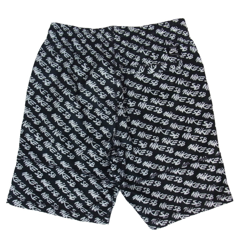 NIKE ナイキ 860139-010 DRI-FIT ロゴプリント ショーツ ショート ハーフ パンツ ブラック系 M【中古】
