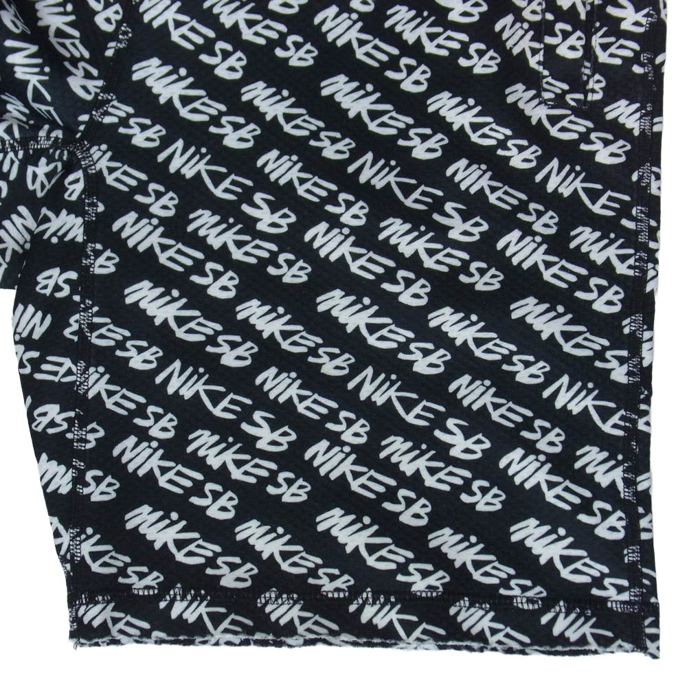 NIKE ナイキ 860139-010 DRI-FIT ロゴプリント ショーツ ショート ハーフ パンツ ブラック系 M【中古】