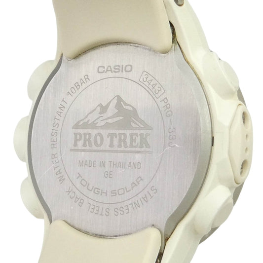 CASIO カシオ PRG-330-7JF PRO TREK Climber Line ソーラー プロトレック トリプルセンサー デジタル 腕時計 ウォッチ ホワイト系【中古】