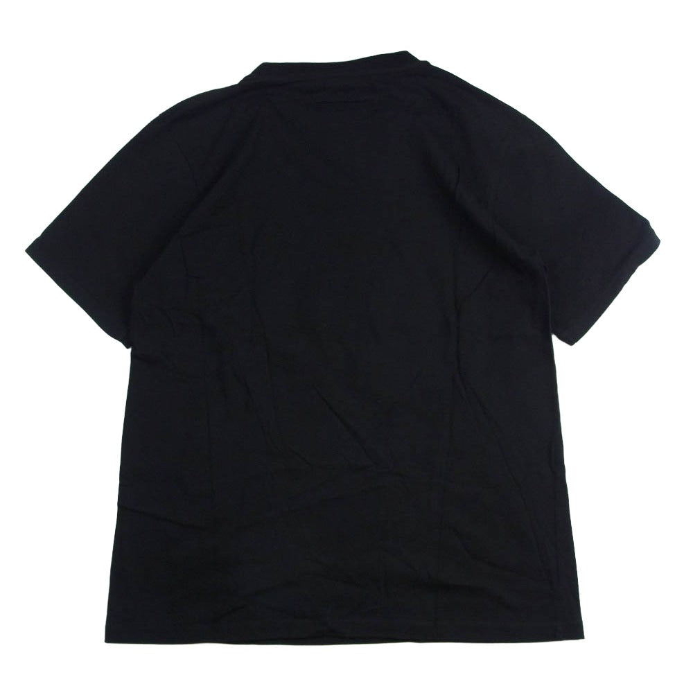agnes b. アニエスベー Adam et Rope' アダムエロペ HOMME オム x ADAM ET ROPE アダムエロペ 8807SCV7 別注 ビッグロゴ クルーネック 半袖 Tシャツ ブラック系 XL【中古】