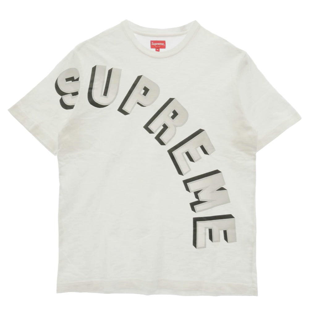 Supreme シュプリーム 18SS Gradient Arc Top グラディエント アーク トップ クルーネック 半袖 Tシャツ ホワイト系 M【中古】