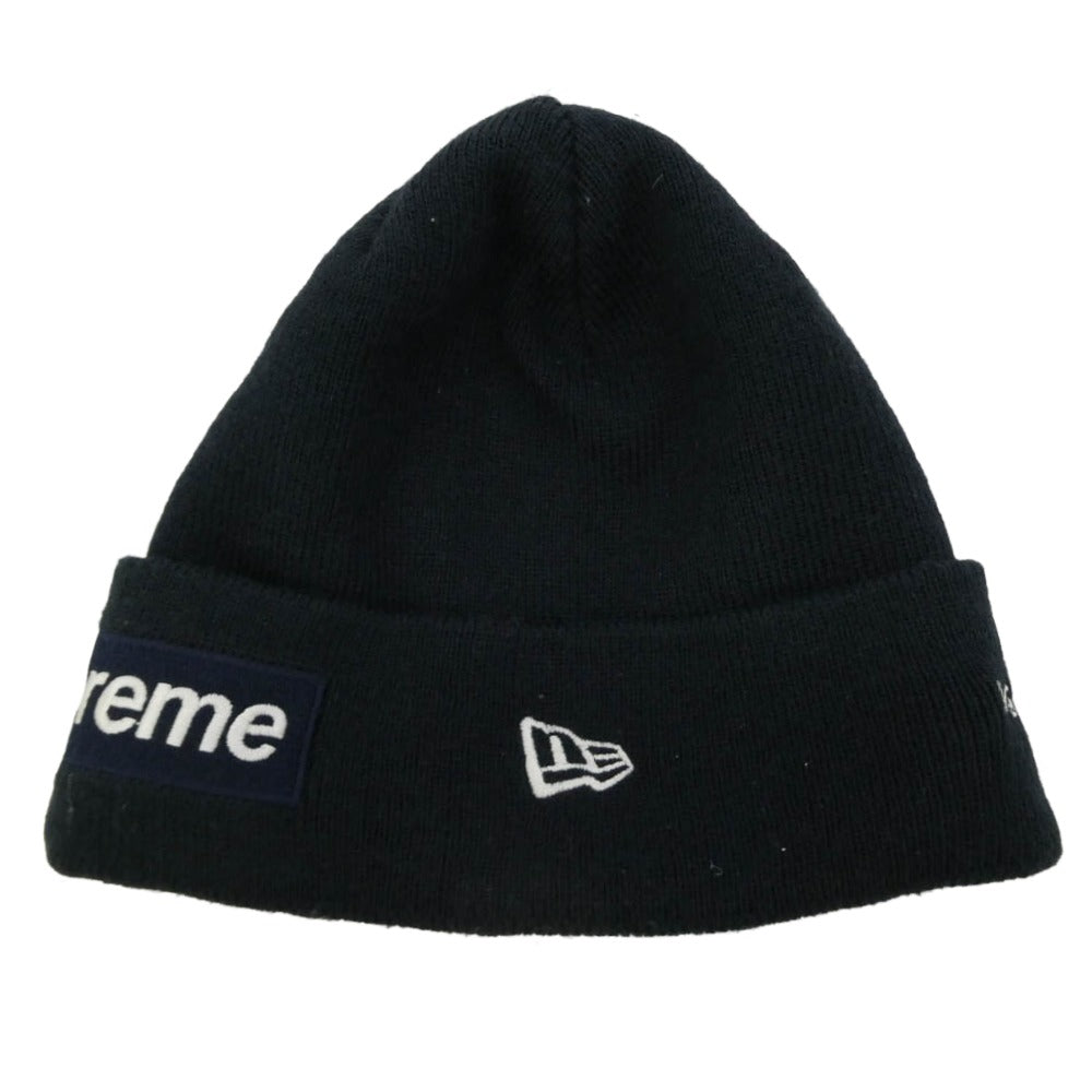 Supreme シュプリーム NEW ERA ニューエラ 16AW Box Logo Beanie ボックス ロゴ ビーニー ニットキャップ ネイビー系 不明【中古】