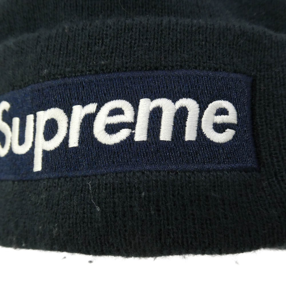 Supreme シュプリーム NEW ERA ニューエラ 16AW Box Logo Beanie ボックス ロゴ ビーニー ニットキャップ ネイビー系 不明【中古】