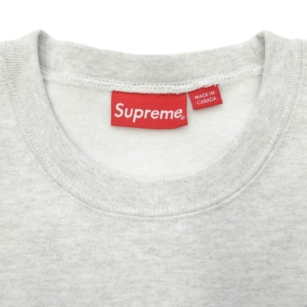 Supreme シュプリーム 18AW World Famous Crewneck ワールドフェイマス クルーネック スウェット オフホワイト系 M【極上美品】【中古】