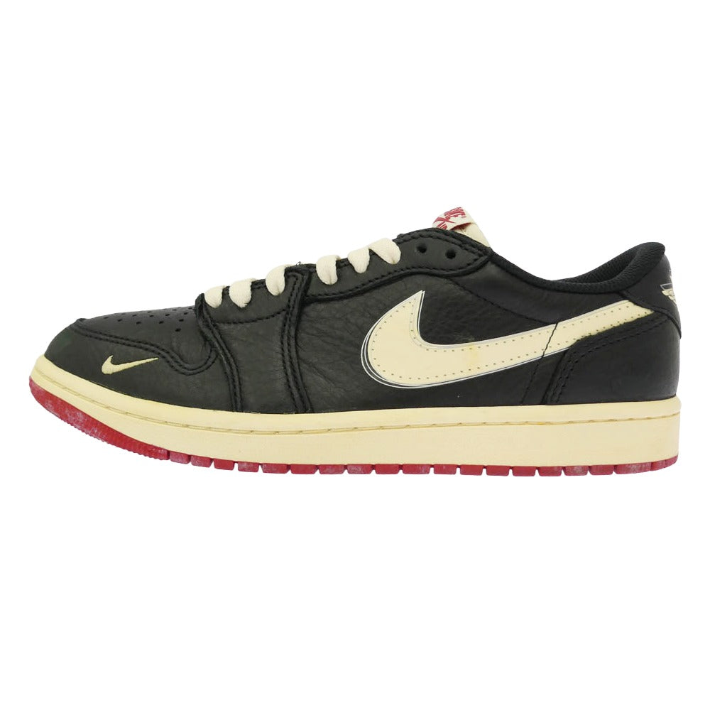 NIKE ナイキ IB8958-001 × Nigel Sylvester Air Jordan 1 Retro Low OG Better With Time AJ1 ナイジェル シルベスター エアジョーダン1 レトロ ロー OG ローカットスニーカー ブラック系 ホワイト系 26.5cm【新古品】【未使用】【中古】