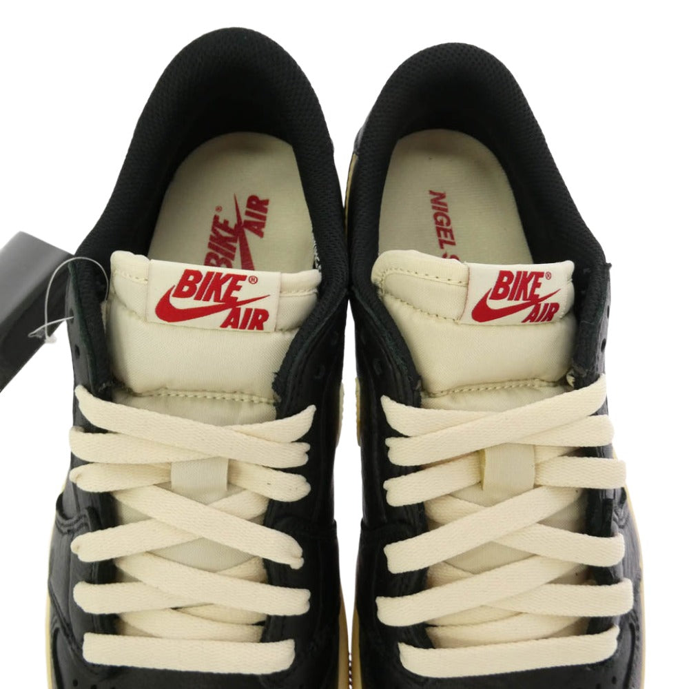 NIKE ナイキ IB8958-001 × Nigel Sylvester Air Jordan 1 Retro Low OG Better With Time AJ1 ナイジェル シルベスター エアジョーダン1 レトロ ロー OG ローカットスニーカー ブラック系 ホワイト系 26.5cm【新古品】【未使用】【中古】
