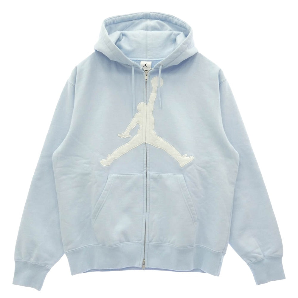 Supreme シュプリーム NIKE AIR JORDAN ナイキ ジョーダン 26SS x Jordan ジョーダン Zip Up Hooded Sweatshirt ジップアップ フーデッド パーカー スウェットシャツ ライトブルー系 ホワイト系 S【極上美品】【中古】