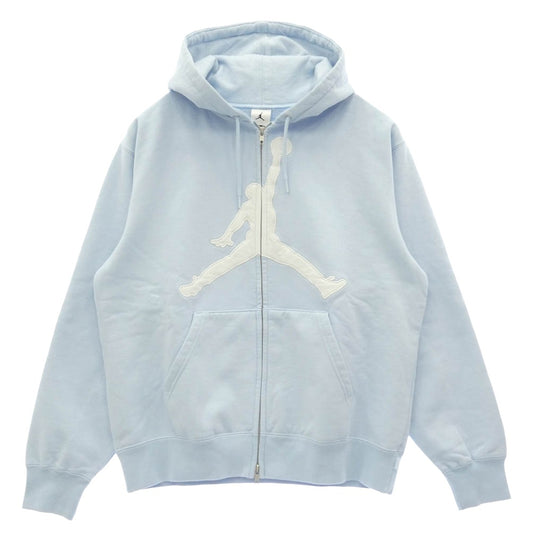 Supreme シュプリーム NIKE AIR JORDAN ナイキ ジョーダン 26SS x Jordan ジョーダン Zip Up Hooded Sweatshirt ジップアップ フーデッド パーカー スウェットシャツ ライトブルー系 ホワイト系 S【極上美品】【中古】