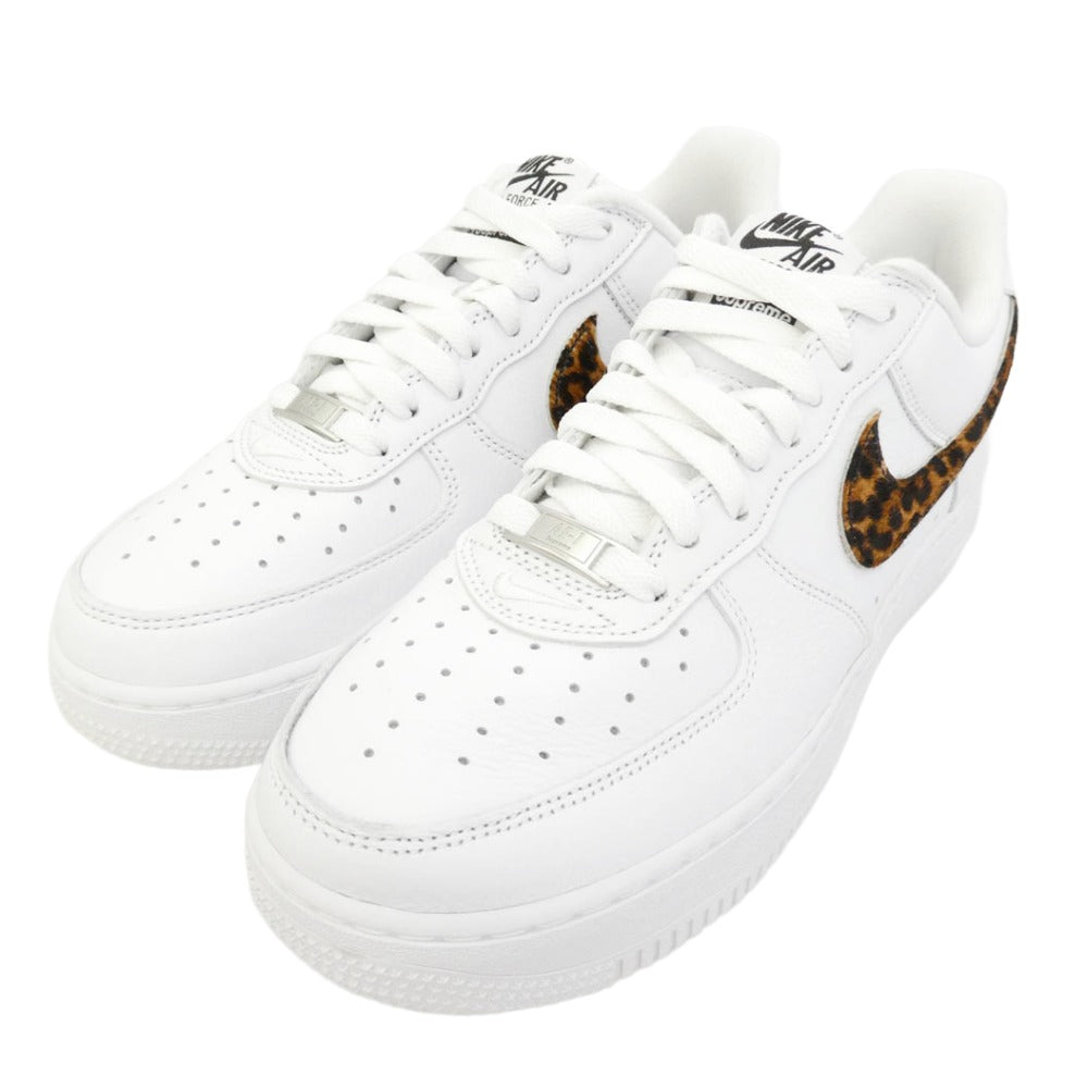 Supreme シュプリーム NIKE ナイキ GOODENOUGH グッドイナフ 25SS IM3483-100 × GOODENOUGH × Nike Air Force 1 Low White Leopard AF1 グッドイナフ ナイキ エアフォース1 ローカット スニーカー ホワイト系 26.5cm【新古品】【未使用】【中古】