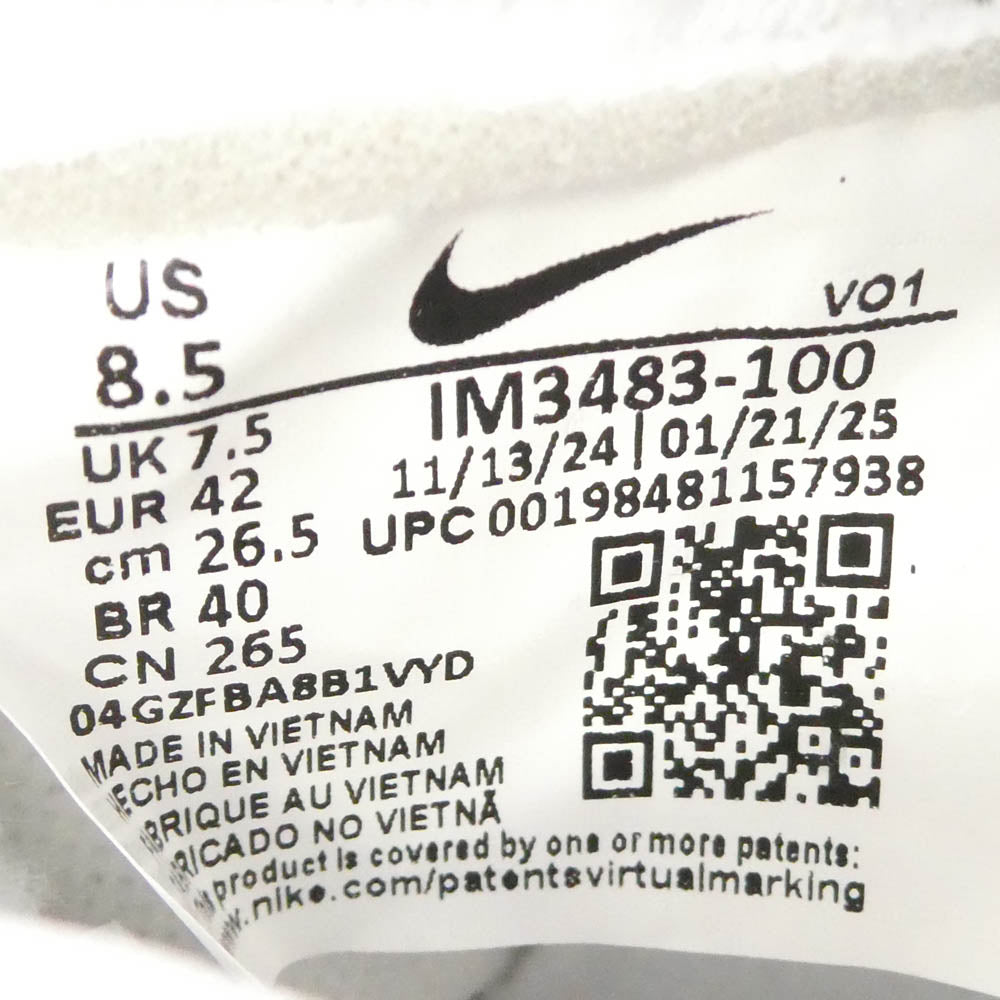 Supreme シュプリーム NIKE ナイキ GOODENOUGH グッドイナフ 25SS IM3483-100 × GOODENOUGH × Nike Air Force 1 Low White Leopard AF1 グッドイナフ ナイキ エアフォース1 ローカット スニーカー ホワイト系 26.5cm【新古品】【未使用】【中古】
