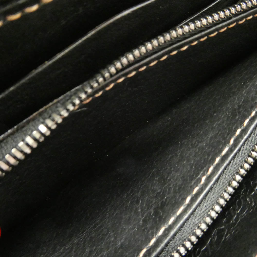 THE FLAT HEAD ザフラットヘッド FN-WLZ4-7Z5 Full Zip Wallet ディアスキン キルティング ラウンドジップ ウォレット ブラック系【極上美品】【中古】