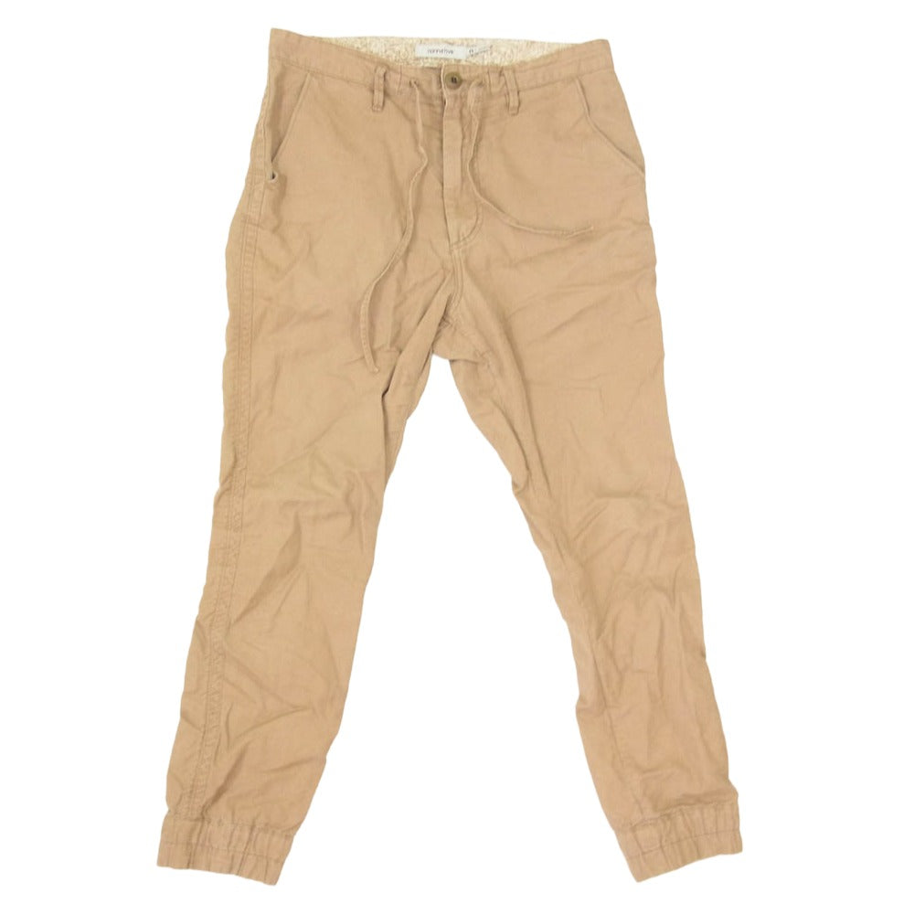 nonnative ノンネイティブ 15SS NN-P2718 DWELLER EASY RIB PANTS C/P GROSGRAIN ドウェラー イージー リブ パンツ グログラン ブラウン系 0 【中古】