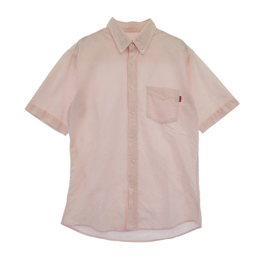 Supreme シュプリーム S/S Shirt ショートスリーブ ボタンダウン 半袖 シャツ ピンク系 S【中古】