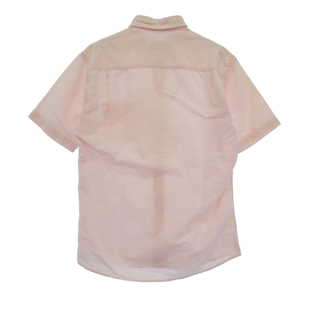 Supreme シュプリーム S/S Shirt ショートスリーブ ボタンダウン 半袖 シャツ ピンク系 S【中古】