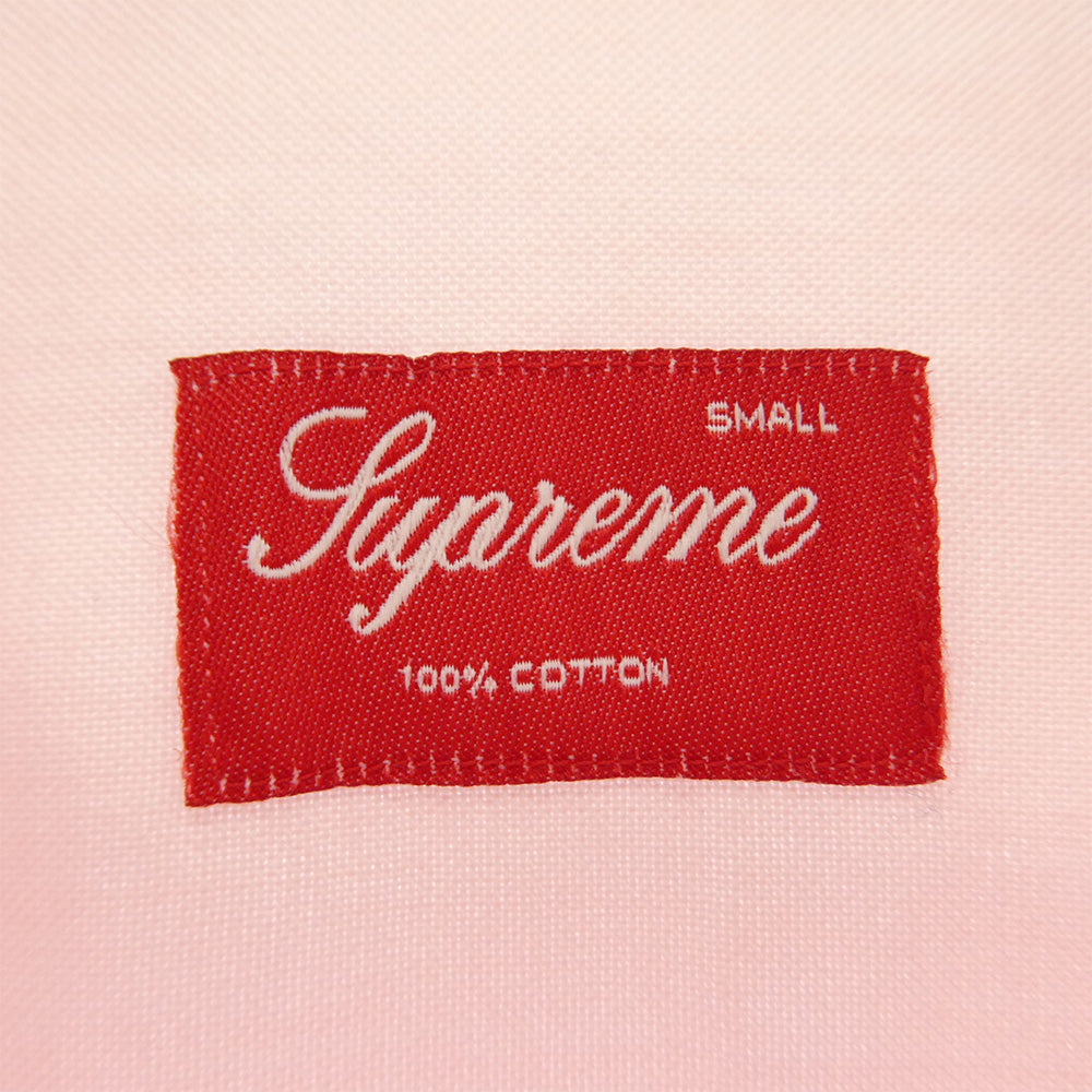 Supreme シュプリーム S/S Shirt ショートスリーブ ボタンダウン 半袖 シャツ ピンク系 S【中古】