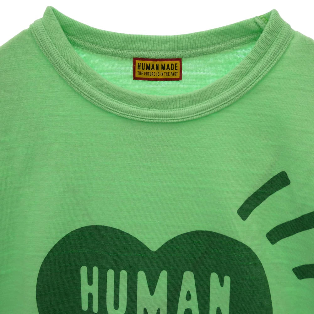 HUMAN MADE ヒューマンメイド 25AW HM29CS033 COLOR T-SHIRT カラー ロゴ 半袖 Tシャツ グリーン系 2XL【新古品】【未使用】【中古】