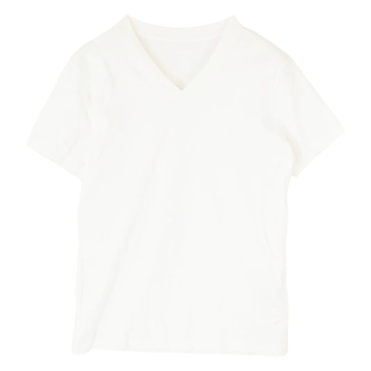 1piu1uguale3 ウノピュウノウグァーレトレ MRT327 COT389 113 S/S V-NECK ショートスリーブ Vネック 半袖 Tシャツ ホワイト系 4【中古】