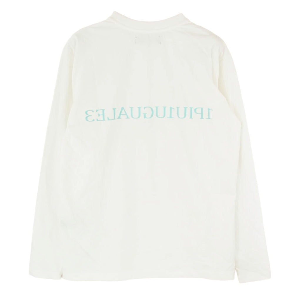 1piu1uguale3 ウノピュウノウグァーレトレ SRT302 SPO301 113 SPORT CREW L/S FLAGSHIP STORE LIMITED 直営店限定 クルーネック 長袖 シャツ ホワイト系 4【極上美品】【中古】