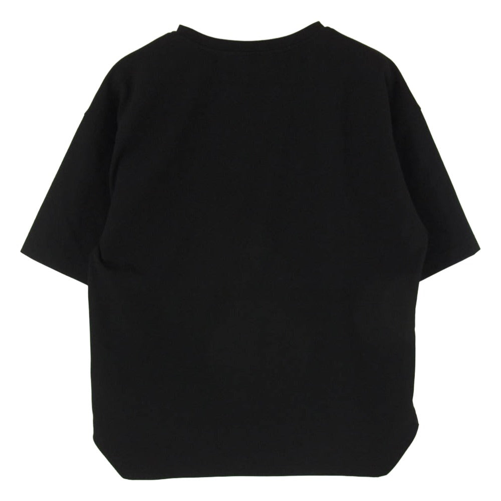 1piu1uguale3 ウノピュウノウグァーレトレ MRT360 PEU013 113 S/S CREW クルーネック ロゴ 半袖 Tシャツ ブラック系 3【美品】【中古】
