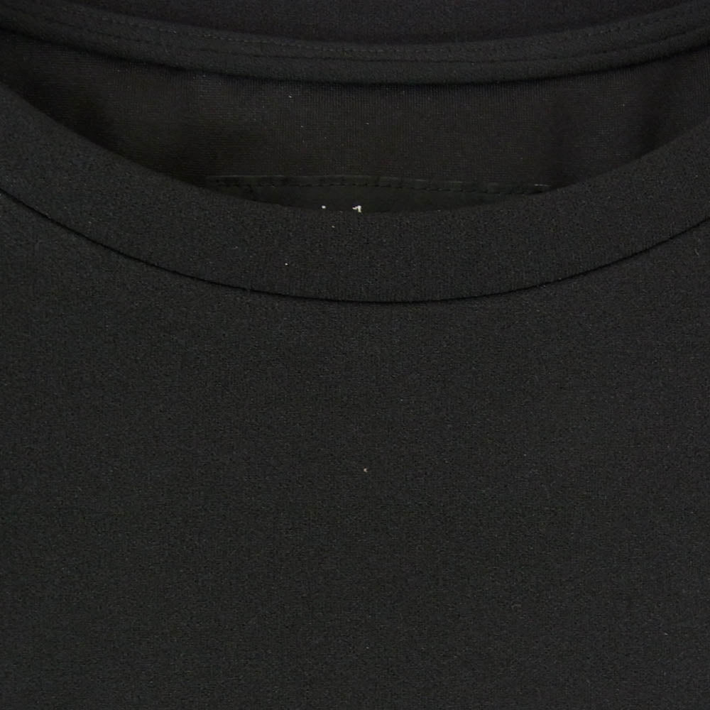 1piu1uguale3 ウノピュウノウグァーレトレ MRT360 PEU013 113 S/S CREW クルーネック ロゴ 半袖 Tシャツ ブラック系 3【美品】【中古】