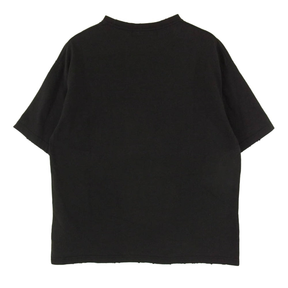 1piu1uguale3 ウノピュウノウグァーレトレ MRT366 COT423 113 S/S VINTAGE CREW ヴィンテージ クルーネック ロゴ 半袖 Tシャツ ブラック系 4【極上美品】【中古】