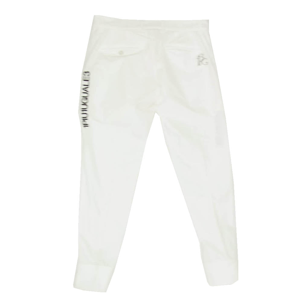 1piu1uguale3 ウノピュウノウグァーレトレ GSP042 POE400 113 GOLF ゴルフ RIB PANTS ロング丈 リブパンツ ホワイト系 4【中古】