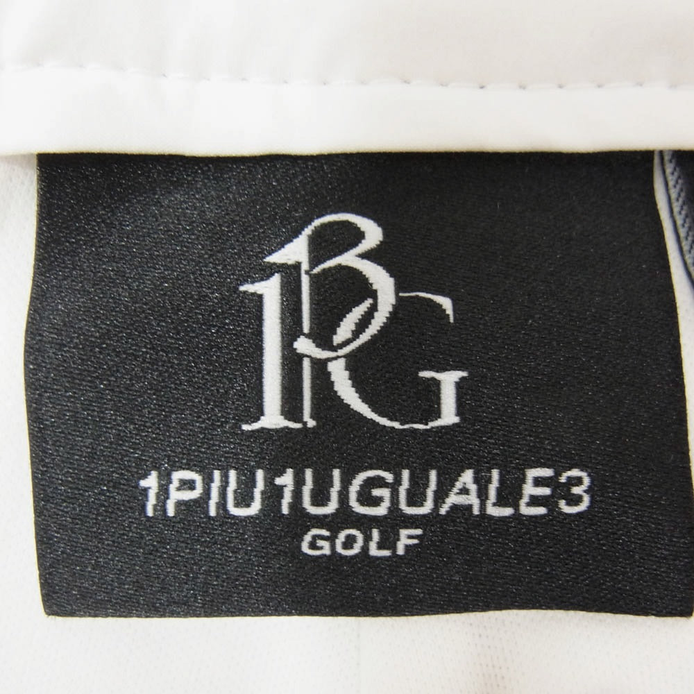 1piu1uguale3 ウノピュウノウグァーレトレ GSP042 POE400 113 GOLF ゴルフ RIB PANTS ロング丈 リブパンツ ホワイト系 4【中古】