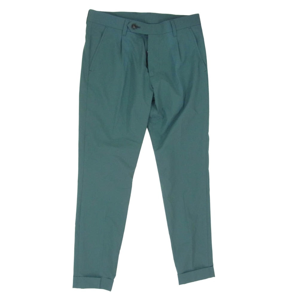 1piu1uguale3 ウノピュウノウグァーレトレ MRP614 POE468 113 COMFY SLACKS コンフィー スラックスパンツ グリーン系 4【美品】【中古】