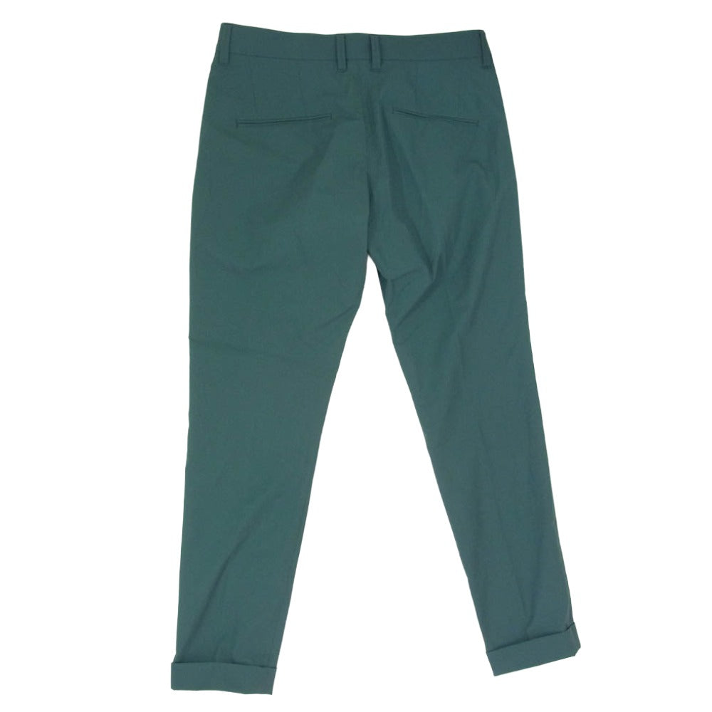 1piu1uguale3 ウノピュウノウグァーレトレ MRP614 POE468 113 COMFY SLACKS コンフィー スラックスパンツ グリーン系 4【美品】【中古】