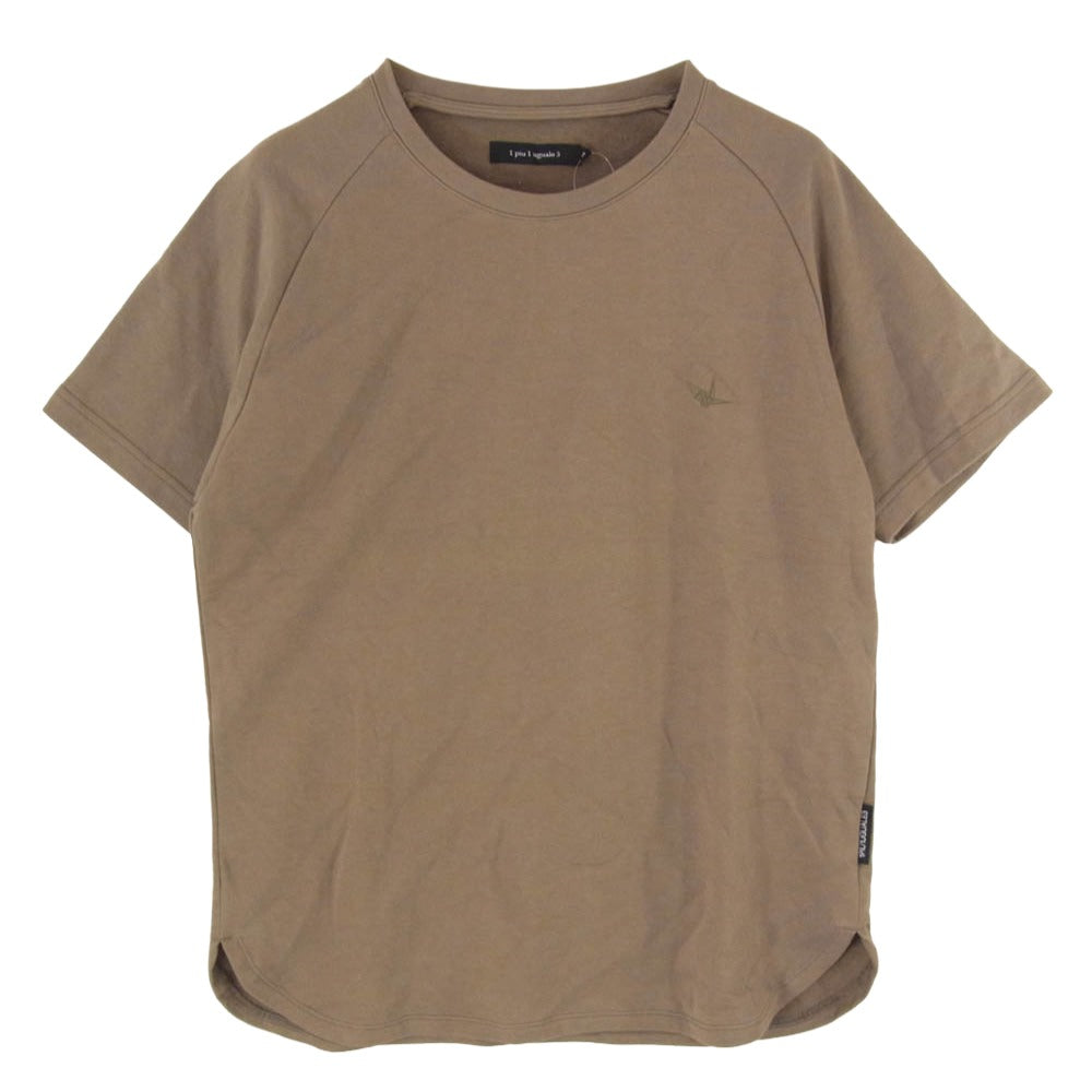 1piu1uguale3 ウノピュウノウグァーレトレ MRT361 CTN062 113 ROUND BIG TEE ラウンド ビッグ 半袖 Tシャツ Mサイズ カーキ系 4【極上美品】【中古】