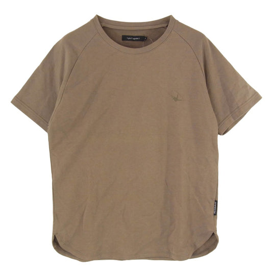 1piu1uguale3 ウノピュウノウグァーレトレ MRT361 CTN062 113 ROUND BIG TEE ラウンド ビッグ 半袖 Tシャツ Mサイズ カーキ系 4【極上美品】【中古】