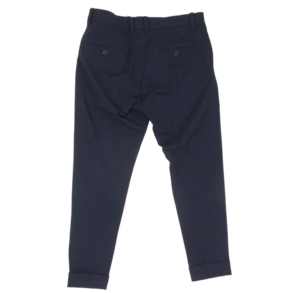 1piu1uguale3 ウノピュウノウグァーレトレ MRP618 POE470 113 UNCON SLACKS アンコンスラックス パンツ ネイビー系 4【極上美品】【中古】