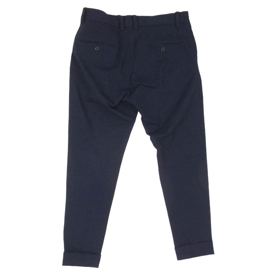 1piu1uguale3 ウノピュウノウグァーレトレ MRP618 POE470 113 UNCON SLACKS アンコンスラックス パンツ ネイビー系 4【極上美品】【中古】